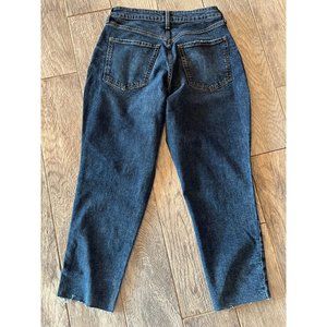 NWT Old Navy Denim Jeans 10 High Rise Curvy OG Straight Leg‎ Womens Destroyed